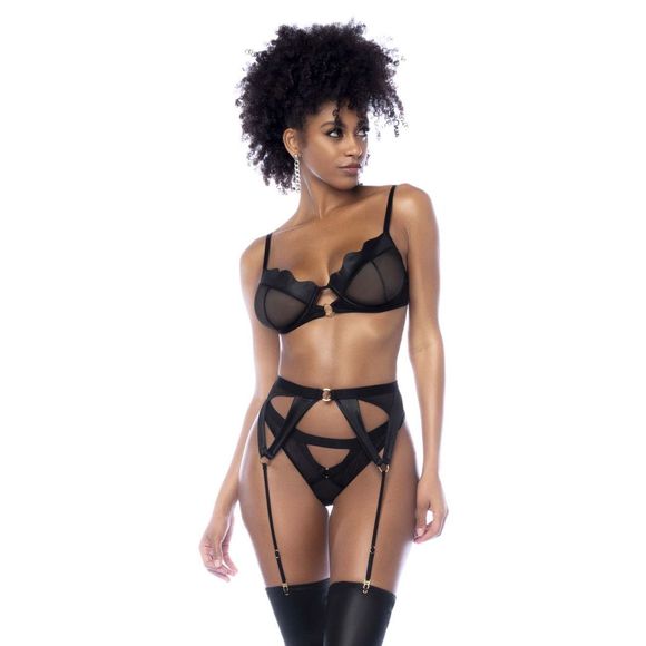 Mapale 2767 Three Piece Set Color Wet Look Black - Picture 5 of 11